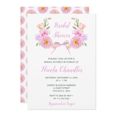 Pink Floral Ribbon