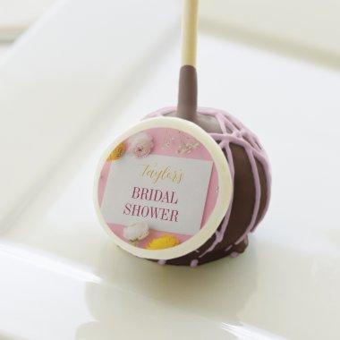 Pink Floral Theme  Cake Pops