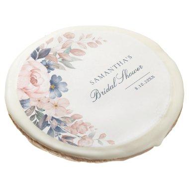 Pink Floral Watercolor  Sugar Cookie