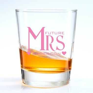 Pink Future Mrs Engagement Party  Shot Glass
