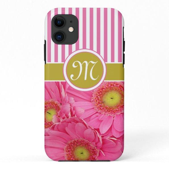 Pink Gerber Daisies iPhone 11 Case