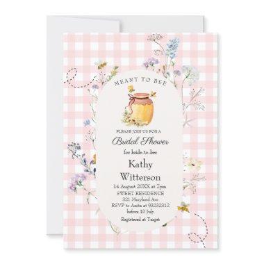 Pink Gingham Meant To Bee