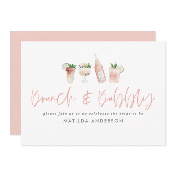 Pink girly bachelorette weekend brunch & bubbly