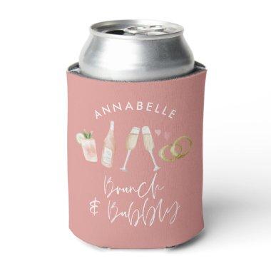 pink girly champagne  can cooler