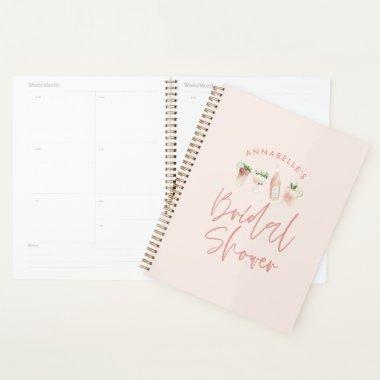 Pink girly modern drinks  planner