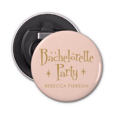 Pink Golden Bachelorette Party Bottle Opener