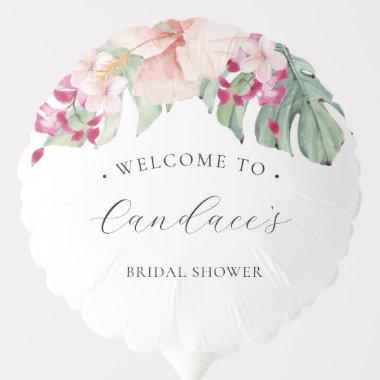 Pink Hibiscus Tropical  Balloon