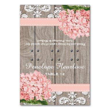 Pink Hydrangea Ribbon DIY Tent Place