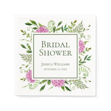 Pink Hydrangeas  Napkins