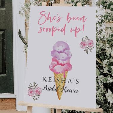 Pink Ice Cream  Welcome Sign