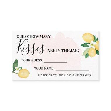 Pink Lemon How Many Kisses  Game