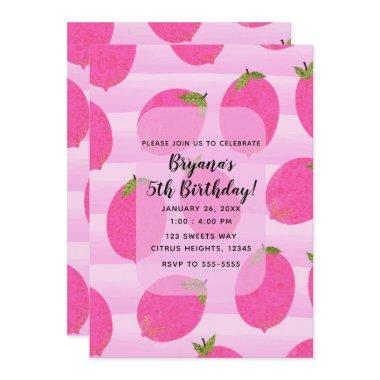 Pink Lemons Summer Fruit Bright Birthday Party