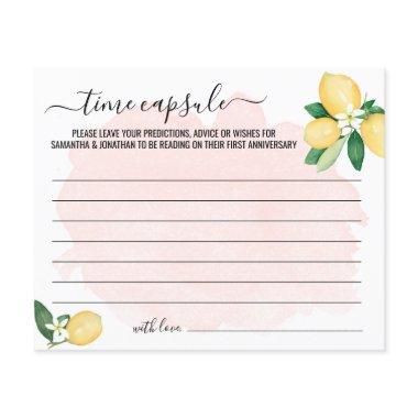 Pink Lemons Time Capsule Advice for Couple  Flyer
