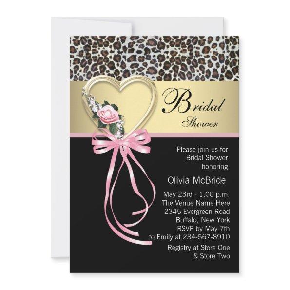 Pink Leopard Black Gold Leopard