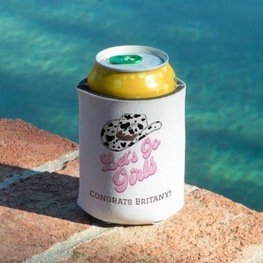 Pink Let's Go Girls Bachelorette  Can Cooler