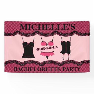 Pink Lingerie, Bachelorette Party Banner