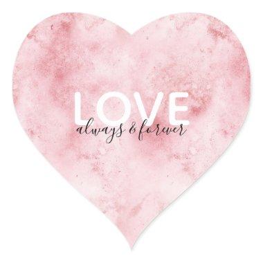 Pink Love Always Heart Sticker