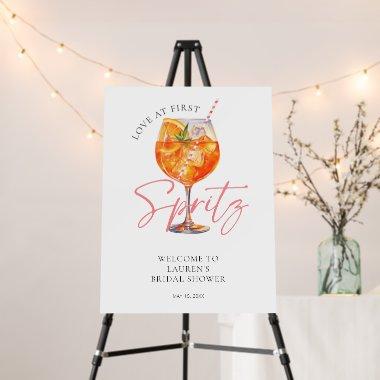 Pink Love At First Spritz  Welcome Foam Board