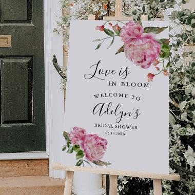 Pink Love Is In Bloom  Welcome Sign