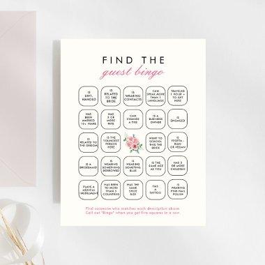 Pink Love Shack Fiance Find The Guest Bingo Game