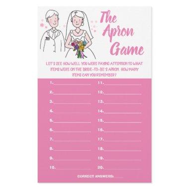 PINK LOVE THE APRON SHOWER GAME  FLYER