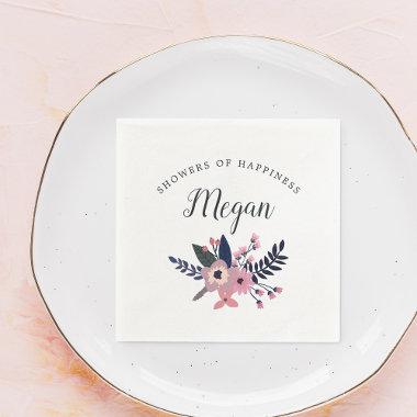 Pink Meadow Floral Baby or Bridal Shower Napkins