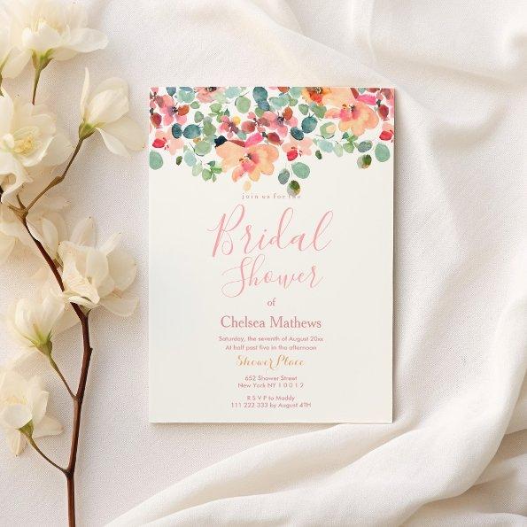 Pink mint red coral garden rose