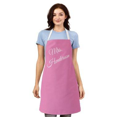 Pink Mrs. Apron