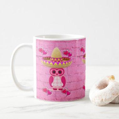 Pink Owl Mug