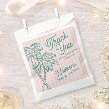 Pink Palm Spring Pastel Beach  Cookie Favor Bag