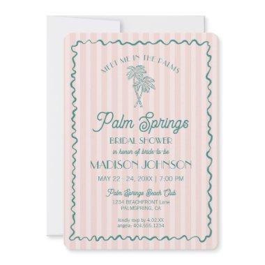 Pink Palm Springs Pastel Beach