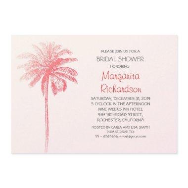 pink palm tree beach