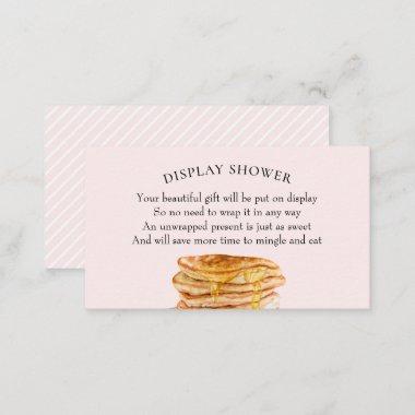 Pink Pancake Bridal Shower Display Shower Business Invitations