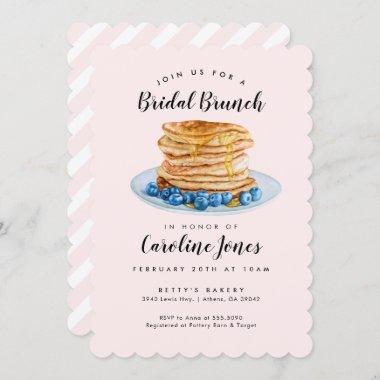 Pink Pancakes Bridal Brunch Invitations