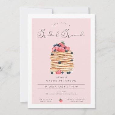 Pink Pancakes Bridal Brunch Shower Invitations