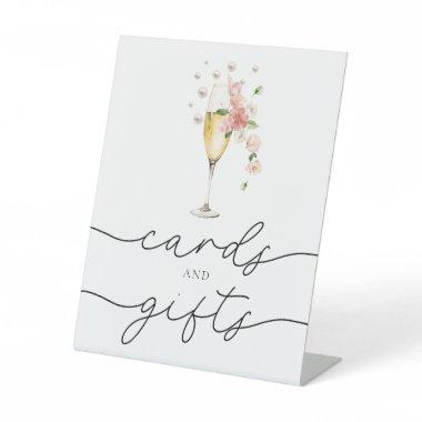 Pink Pearls & Prosecco  & Gifts Pedestal Sign