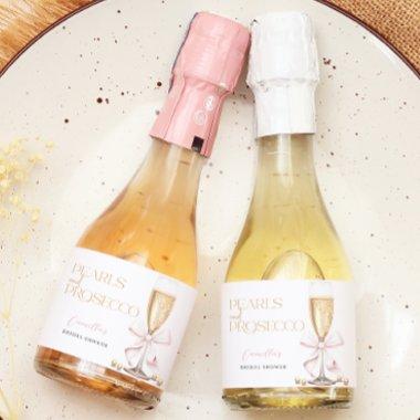 Pink Pearls & Prosecco  Sparkling Wine Label