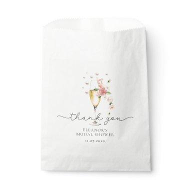 Pink Pearls & Prosecco Bridal Shower Thank You Favor Bag