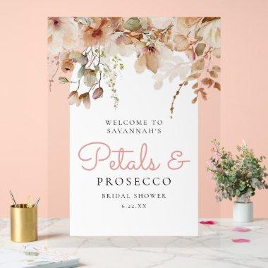 Pink Petals and Prosecco  Acrylic Sign