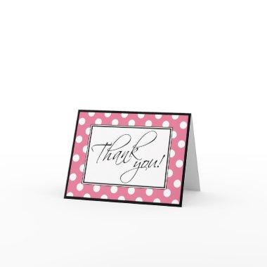 Pink Polka Dot Custom Thank You