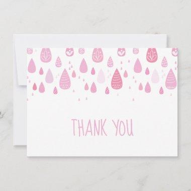 Pink Raindrops Thank You