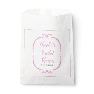Pink Ribbon  Favor Bag