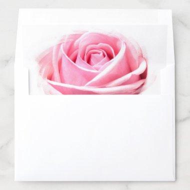 Pink Rose Beautiful Modern Elegant Plain Trendy Envelope Liner