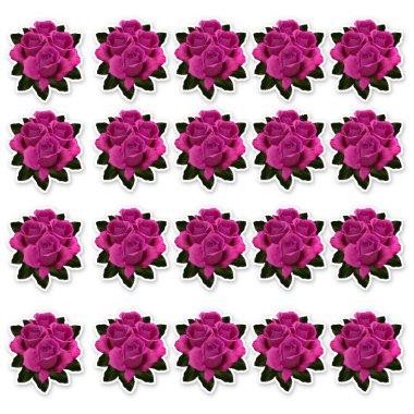 Pink Rose Bouquet Multiple Sticker