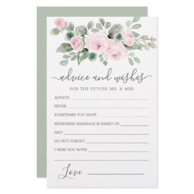 Pink Rose Floral Greenery Advice and Wishes