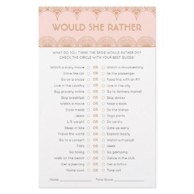 Pink Rose Gold Art Deco Vintage  Game