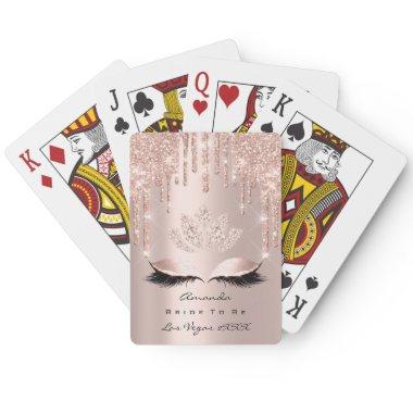 Pink Rose Pastel Spark Lotus Diamond Bridal Poker