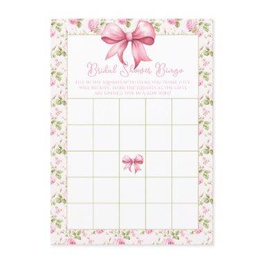 Pink Roses and Bows Coquette  Bingo Enclosure