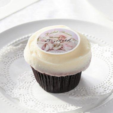 Pink Roses Bridal Shower Honoring Bride-to-Be  Edible Frosting Rounds