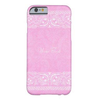 Pink Rustic Paisley Country Western Wedding Barely There iPhone 6 Case
